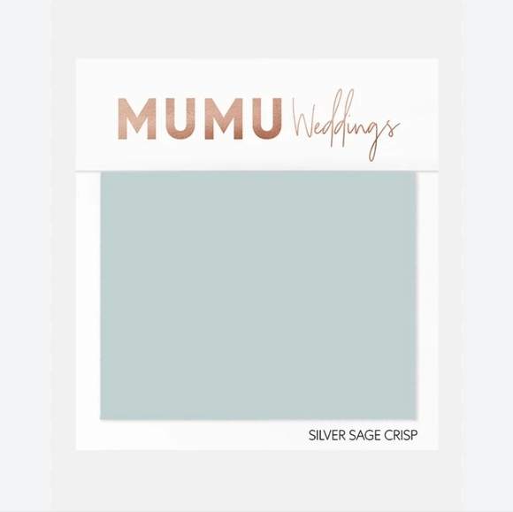 NWT Show Me Your MuMu Weddings Claire Tie Shoulder midi dress in silver sage L - Picture 9 of 9